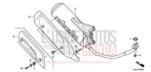SILENCIEUX D'ECHAPPEMENT NSC50T2E de 2014